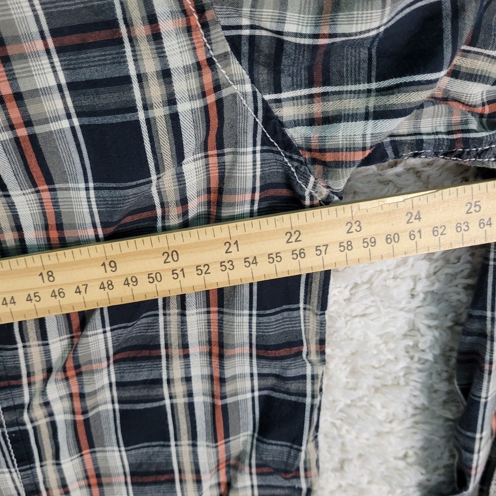 BKE Buckle Shirt Men's XL Brown Plaid Western Pearl Snap Long Sleeve Contour EUC - Picture 7 of 11